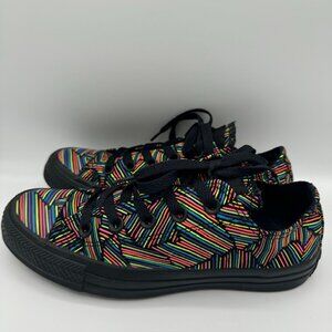 Converse All Star Neon Multicolor and Black Low Top Size Men's 4 / Women's 6